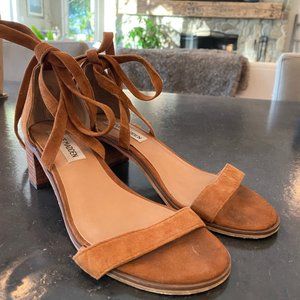Steve Madden Tan Suede Heeled Sandal